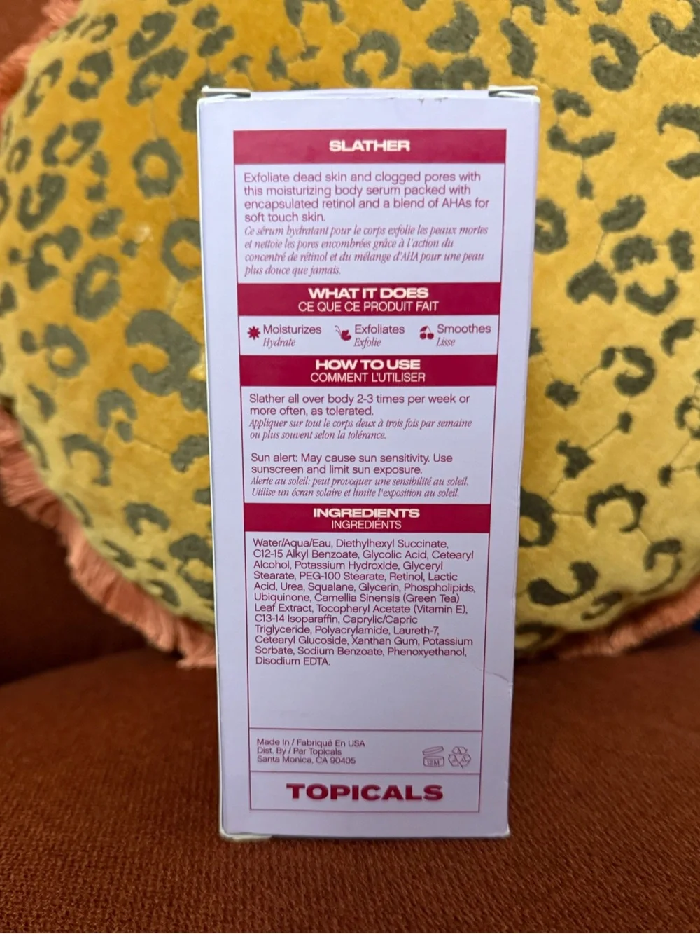 Topicals slather exfoliating